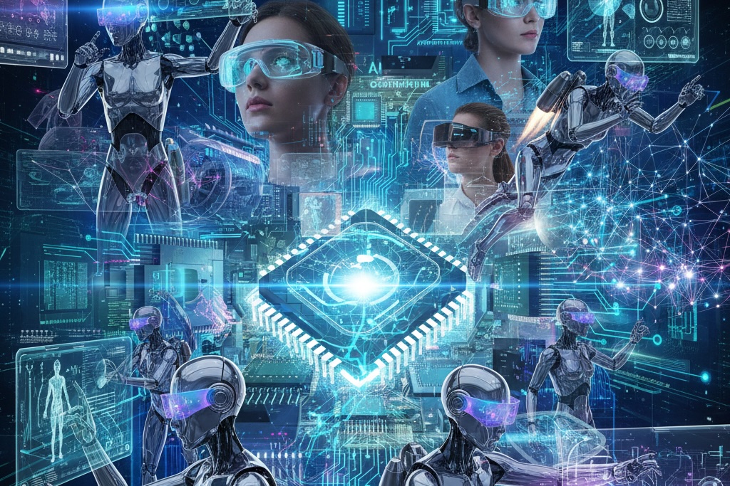 AI robots AR glasses and chips