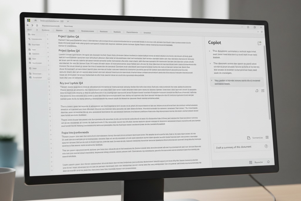 Copilot sidebar inside Word